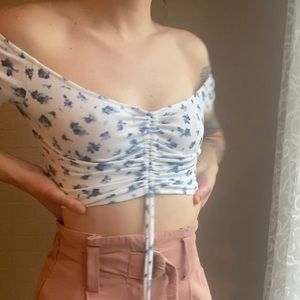 Flower crop top